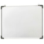 vidaXL Tableau blanc magnétique effaçable à sec Blanc 90x60 cm Acier
