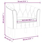 vidaXL Chaise cabriolet blanc similicuir