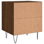 vidaXL Table de chevet chêne marron 40x35x47 5 cm bois d’ingénierie