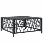 vidaXL Table de jardin anthracite 70x70x34 cm tissu tissé