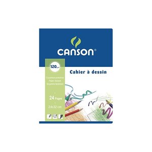 Carnet à spirales de papier croquis CANSON 120 g