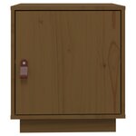 vidaXL Table de chevet Marron miel 40x34x45 cm Bois de pin massif