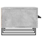 vidaXL Meuble TV gris béton 150x36x30 cm bois d'ingénierie