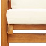 vidaXL Canapé de jardin 120 cm avec coussin bois d'acacia massif