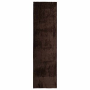 vidaXL Tapis doux à poils moyens et lavable HUARTE Marron 300 x 80 cm
