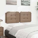 vidaXL Coussin de tête de lit Zadar cappuccino 120 cm similicuir
