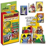 DRAGON BALL Blister de 4 Cartes + 1 Carte Edition Limitée Universal Collection Trading Cards