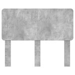 vidaXL Tête de lit Gris béton 120 cm Bois d'ingénierie