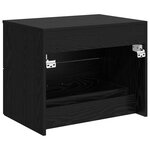 vidaXL Meuble de Salle de Bain Suspendu Chêne noir 62 5 x 44 5 x 50 cm