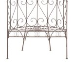 vidaXL Banc de jardin 95 cm Fer Marron antique