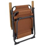 Bo-Camp Chaise de camping pliable Bushwick Argile