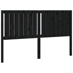 vidaXL Tête de lit Noir 165 5x4x100 cm Bois massif de pin