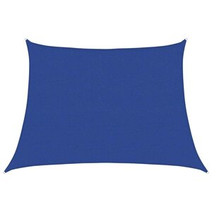 vidaXL Voile d'ombrage 160 g/m² trapèze bleu 4/5x3 m PEHD