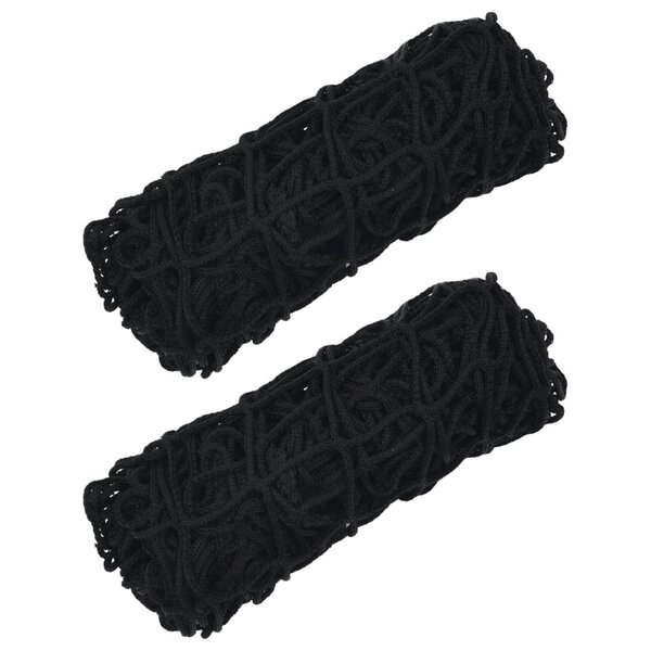 vidaXL Filets à foin 2 Pièces rectangulaire noir 75x50 cm PP