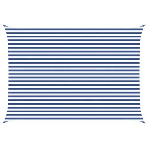 vidaXL Voile d'ombre Bleu et Blanc 3 5 x 5 m 100   polyester Oxford