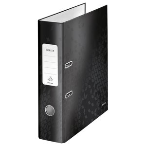 Classeur à levier WOW 180° A4 plastifié, Dos 80 mm Capacité 600 feuilles -Noir