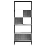 vidaXL Bibliothèque 5 niveaux sonoma gris 76x33x188 5 cm