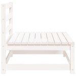 vidaXL Canapés de jardin sans accoudoirs 3 Pièces blanc bois pin massif