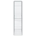 vidaXL Panier gabion avec couvercle 100x50x200 cm fer galvanisé