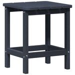 vidaXL Mobilier de jardin lounge 3 Pièces Bleu marine 38 x 38 x 46 cm