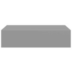 vidaXL Étagère à tiroir murale gris 40x23 5x10 cm MDF