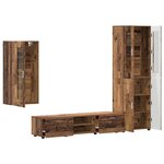 vidaXL Ensemble meuble TV FLORIN Bois ancien Bois d'ingénierie