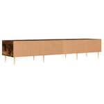 vidaXL Meuble TV chêne fumé 150x36x30 cm bois d'ingénierie