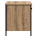vidaXL Cabinet de chevet avec tiroir chêne artisanal 40 x 42 x 50 cm
