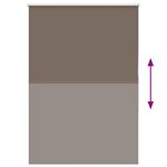 vidaXL Store enrouleur occultant café 105x175cm largeur du tissu