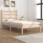 vidaXL Cadre de lit Bois de pin massif 100x200 cm