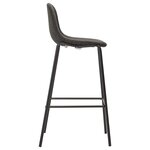 vidaXL Ensemble de bar 5 Pièces Tissu Gris foncé