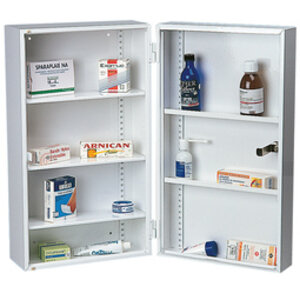 Armoire à pharmacie intérieur modulable - 1 porte double - Decayeux