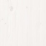 Vidaxl cadre de lit blanc bois massif 180x200 cm super king