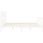 vidaXL Cadre de lit sans matelas blanc 160x200 cm bois de pin massif