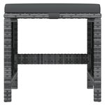 vidaXL Ensemble à manger de jardin coussins 21 Pièces Gris Résine tressée