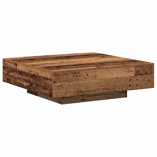 vidaXL Table basse Bois Ancien 100 x 100 x 31 cm