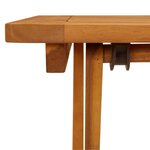 vidaXL Table pliable de jardin 60x60x75 cm Bois d'acacia solide