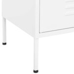 vidaXL Armoire de rangement Blanc 80x35x101 5 cm Acier