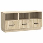 vidaXL Meuble TV Chêne Sonoma 102 x 34 5 x 47 cm Bois d'ingénierie