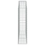 vidaXL Panier de gabions arqué 150x30x120/140 cm Fer galvanisé