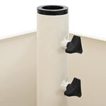 vidaXL Base de parasol avec jardinière Blanc 45 x 45 x 45 cm Acier