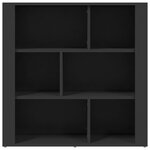 vidaXL Buffet Noir 80x30x80 cm Bois d'ingénierie