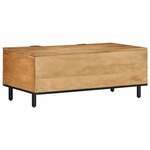 vidaXL Table basse marron 100x54x40 cm bois massif de manguier