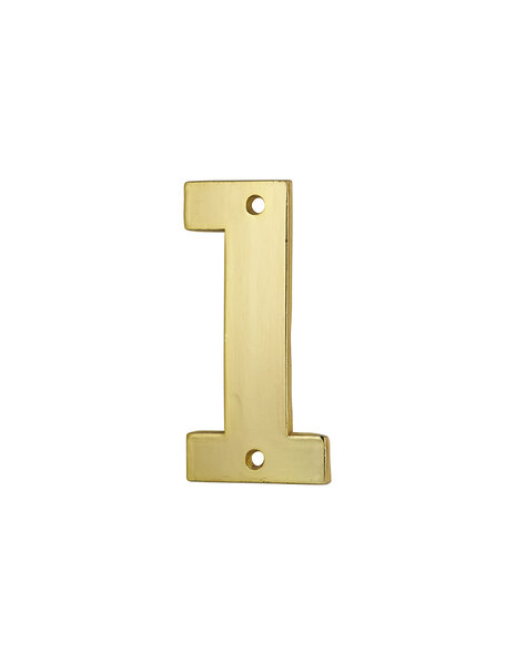 THIRARD - Chiffre 1  laiton  à visser  doré  H.51mm - THIRARD