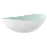 vidaXL Lavabo Verre trempé 54 5x35x15 5 cm Blanc