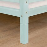 4 pieds de lit 20 cm FOOT bleu clair