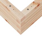 vidaXL Jardinière 80x80x23 cm bois de pin massif