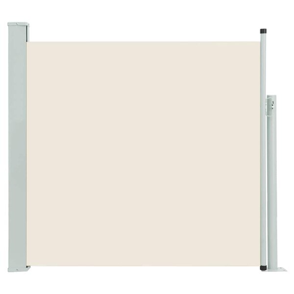 vidaXL Auvent latéral rétractable de patio 140x500 cm Crème