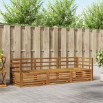 vidaXL Ensemble de canapés d'extérieur 3 Pièces Naturel