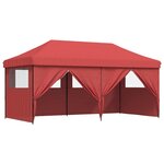 vidaXL Tente de fête 292 x 580 x 315 cm Bordeaux Tissu Oxford